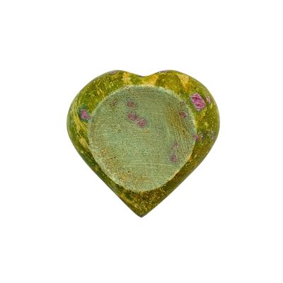 Ruby Fuchsite Sphere Stand Heart (3cm cradle)