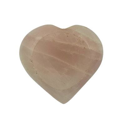 Rose Quartz Sphere Stand Heart (3cm cradle)