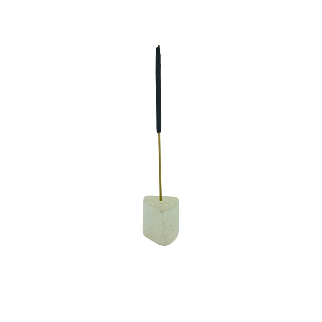 Selenite Tumbled Gemstone Incense Holder
