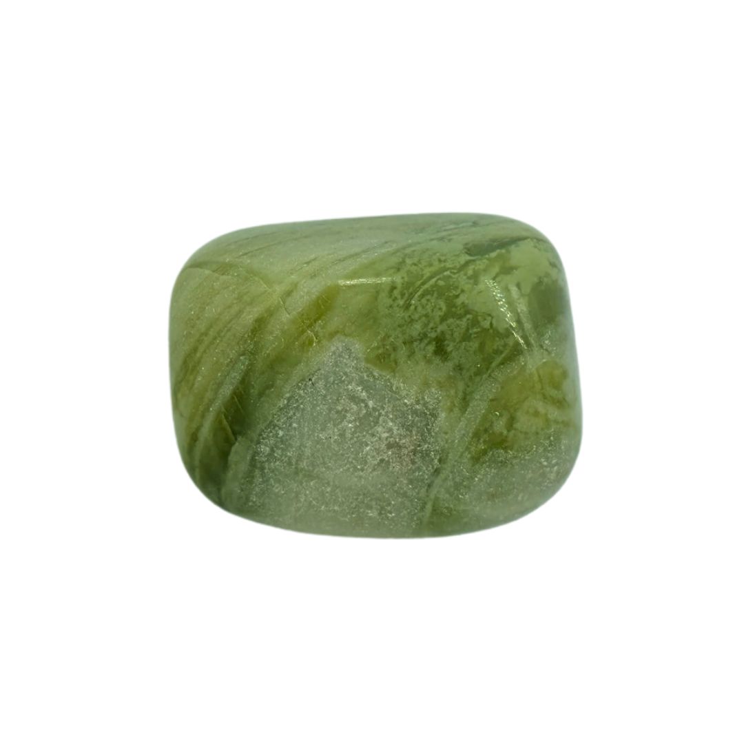 Serpentine Tumbled Gemstone Medium - Single