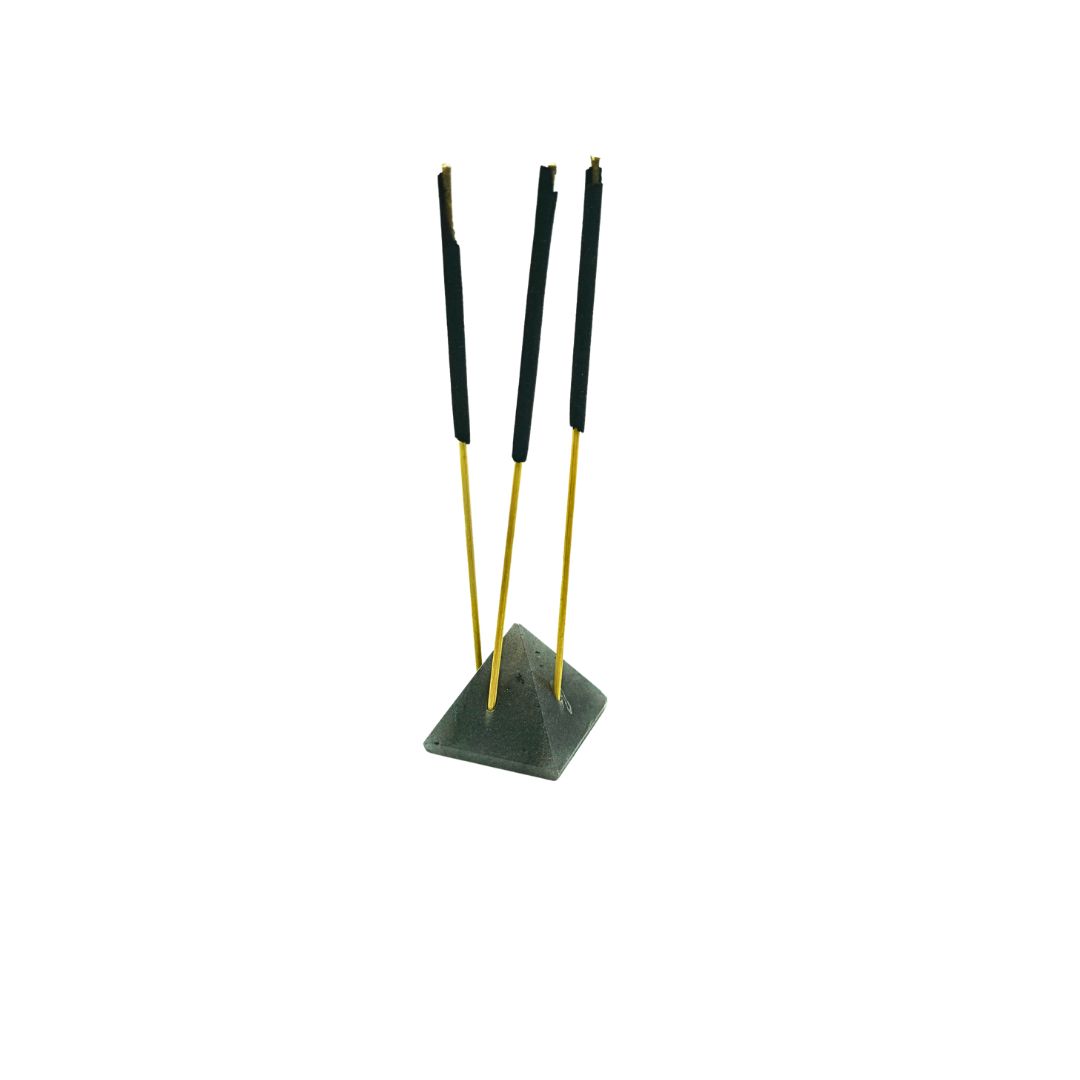 Smoky Quartz Mini Pyramid Incense Holder