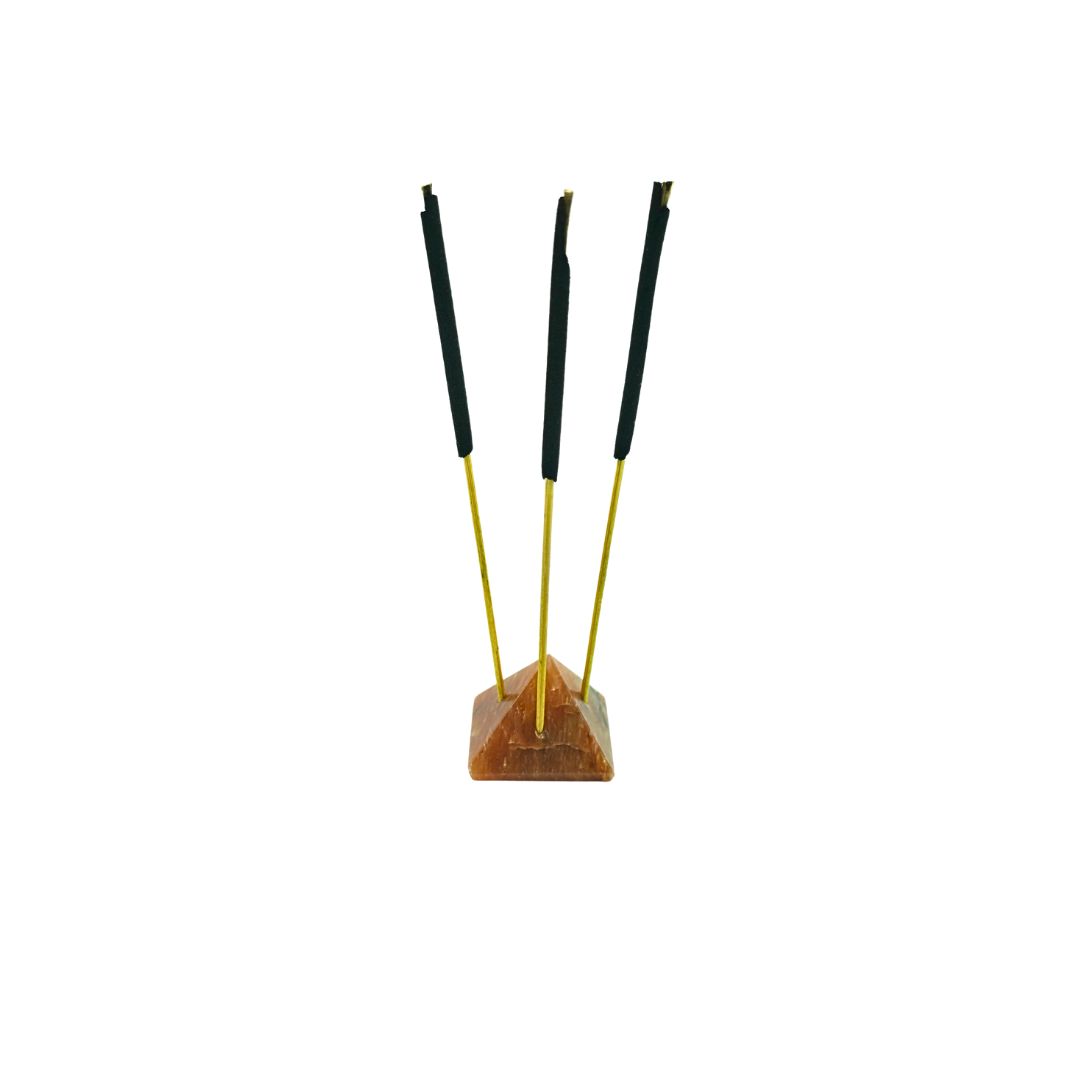 Red Aventurine Mini Pyramid Incense Holder
