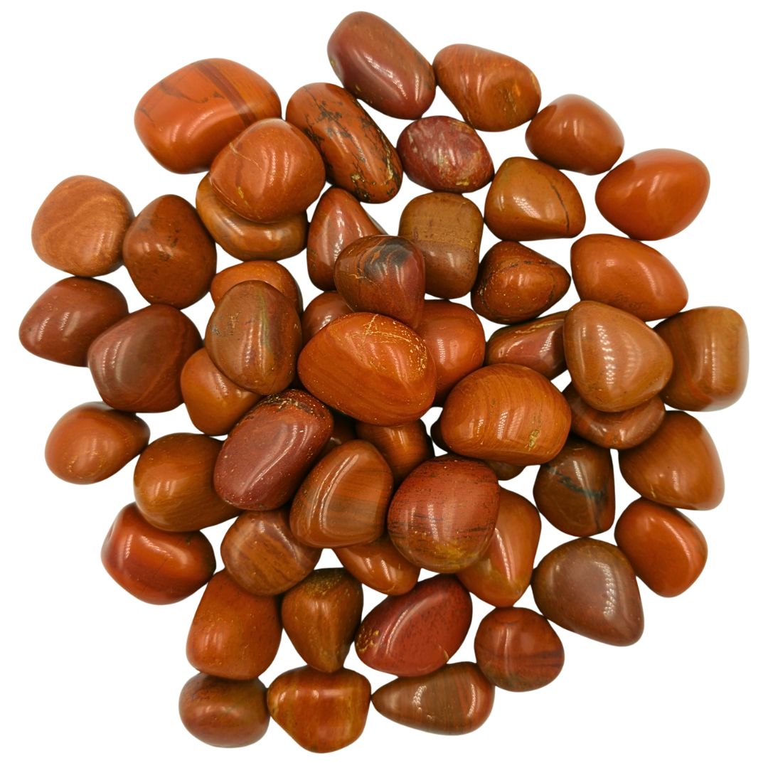 Red Jasper Tumbled Gemstone Medium - Pack of 10
