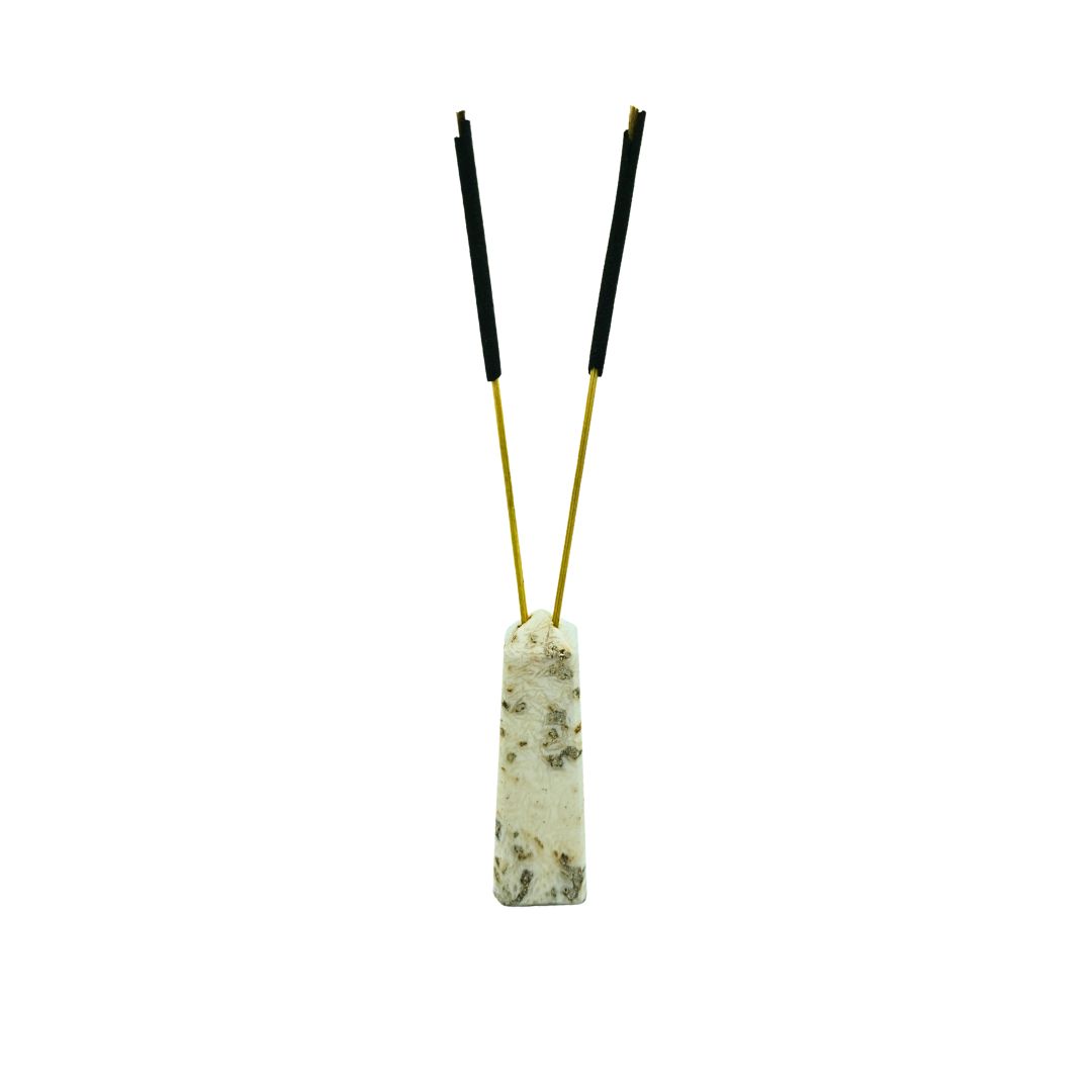 Scolecite Tower Incense Holder