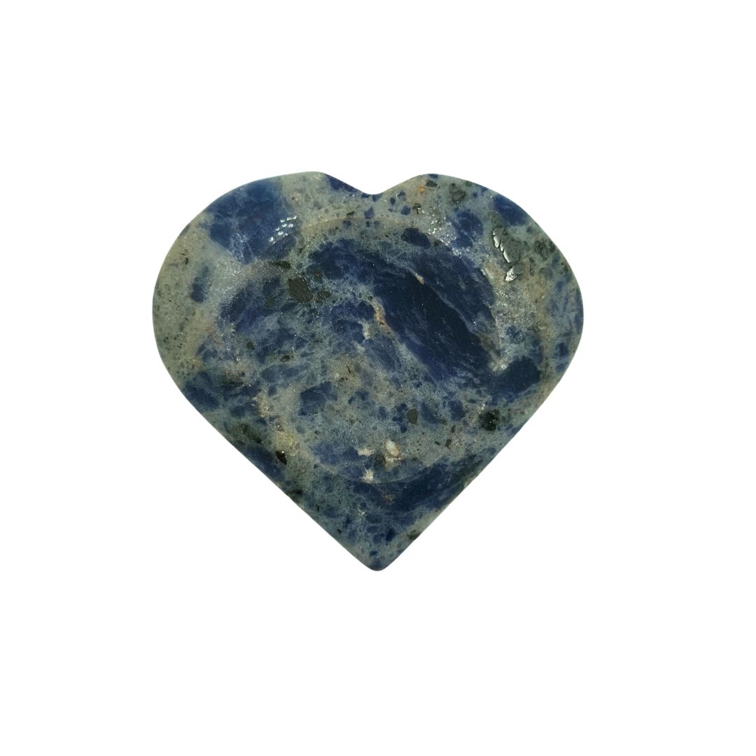 Sodalite Sphere Stand Heart (3cm cradle)