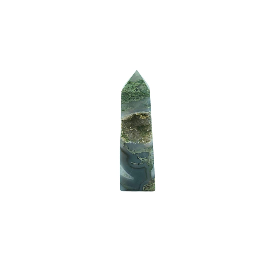 Tree Agate (Blue) Geode Tower 160g