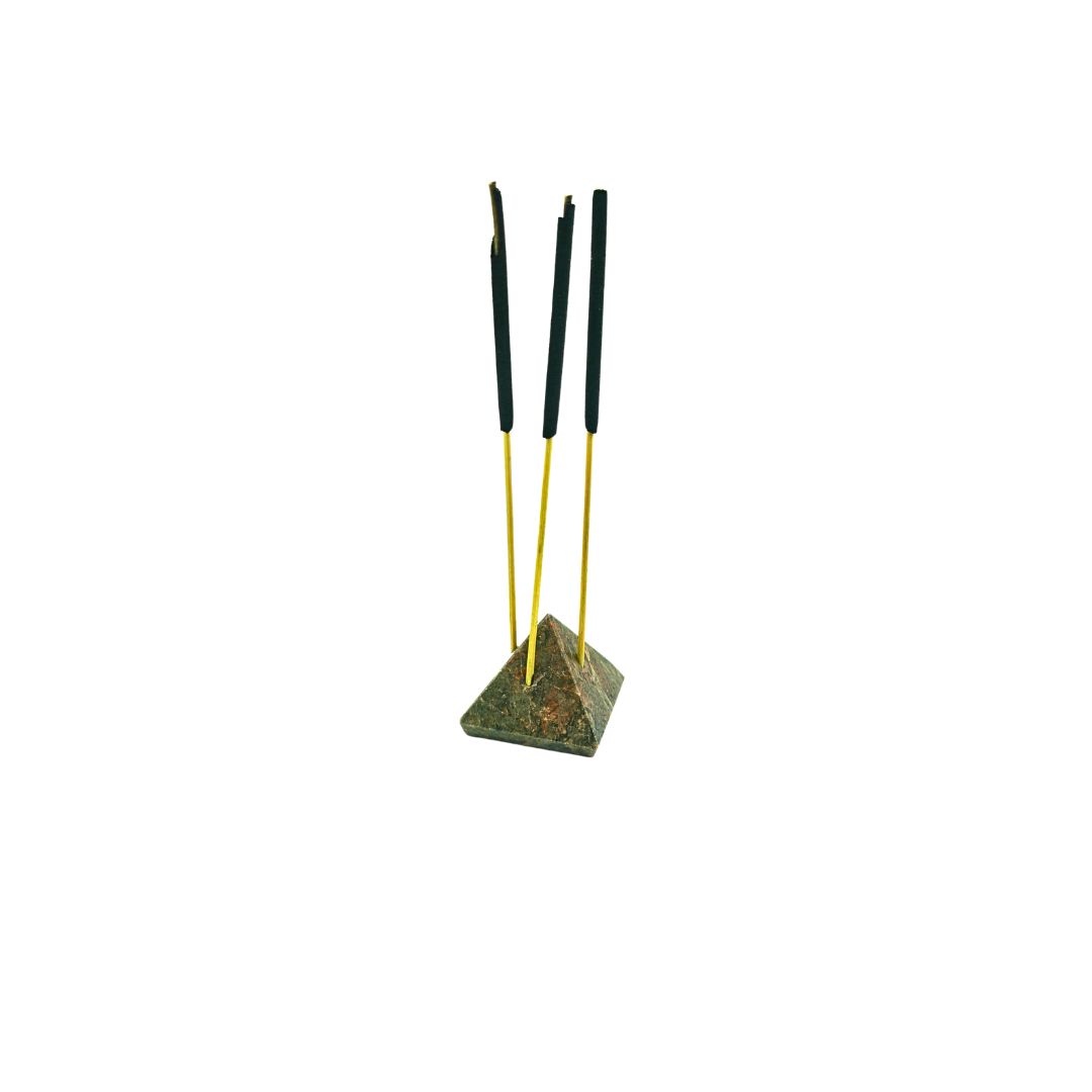 Unakite Mini Pyramid Incense Holder
