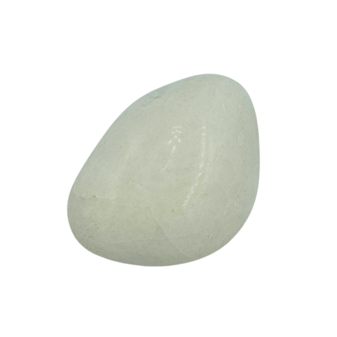 White Agate Tumbled Gemstone Medium - Single