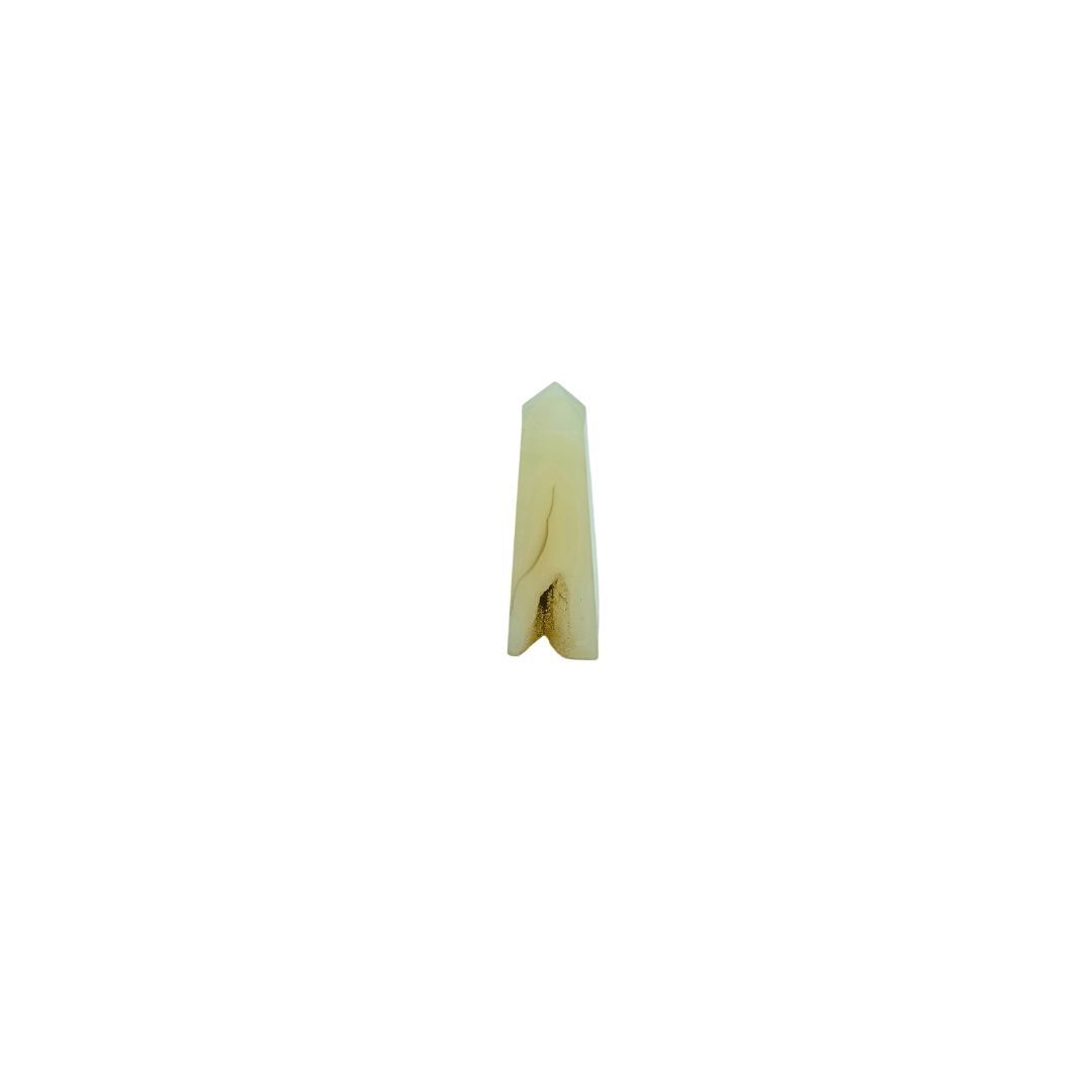 White Calcite Geode Tower 40g