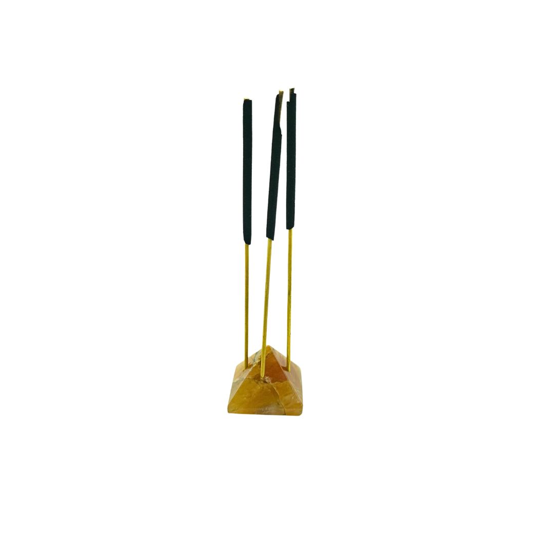 Yellow Aventurine Mini Pyramid Incense Holder