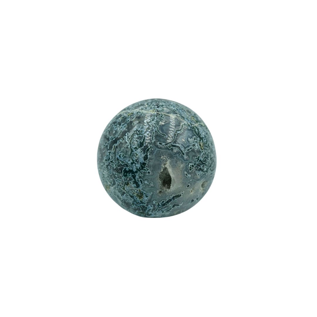 Tree Agate (Blue) Sphere (180g)