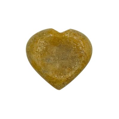 Yellow Aventurine Sphere Stand Heart (3cm cradle)