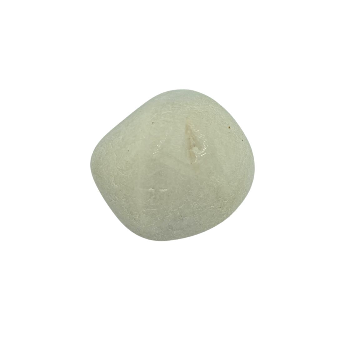 White Agate Tumbled Gemstone Small - Single