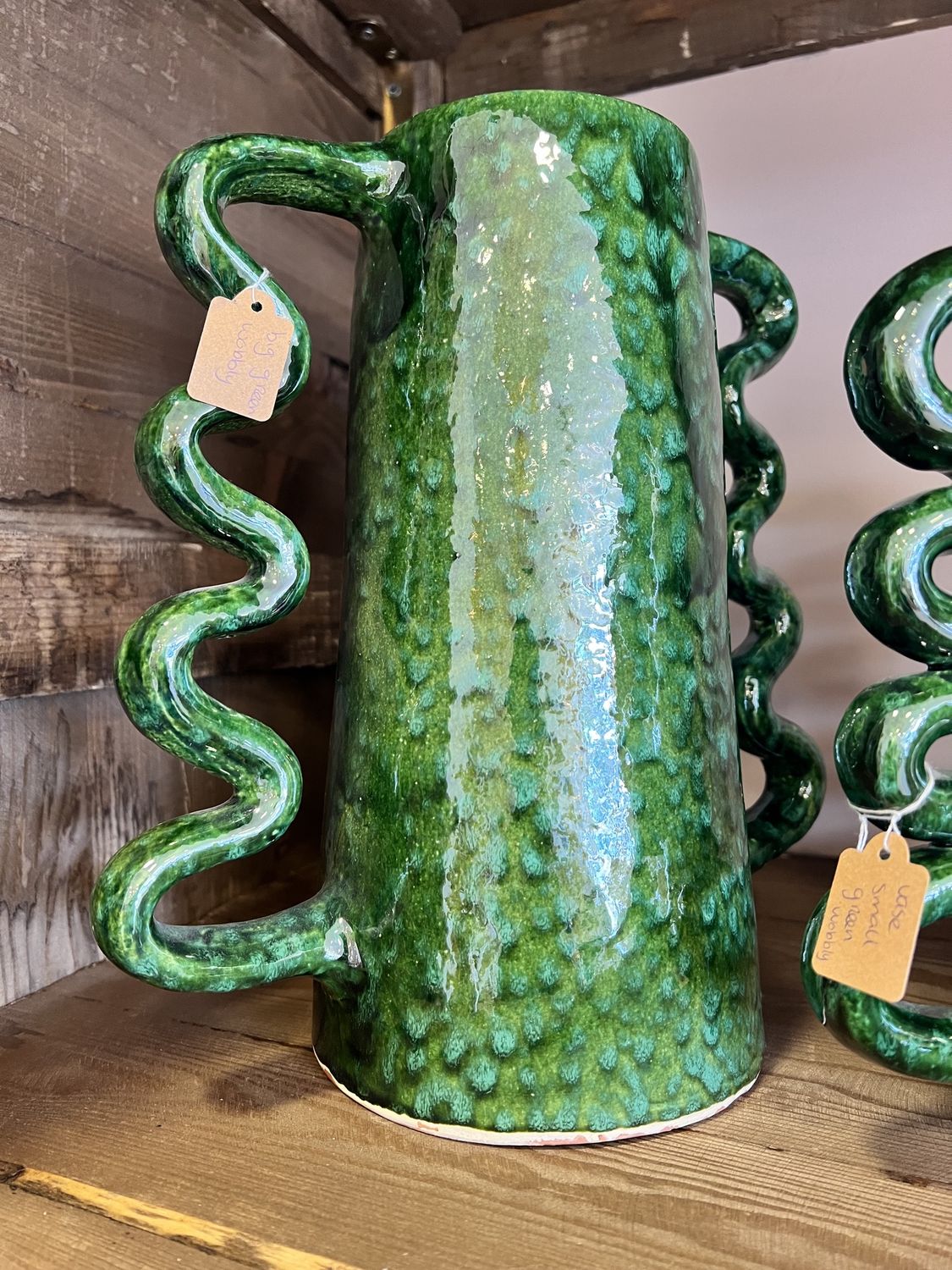 Wobbly Green Vase Large