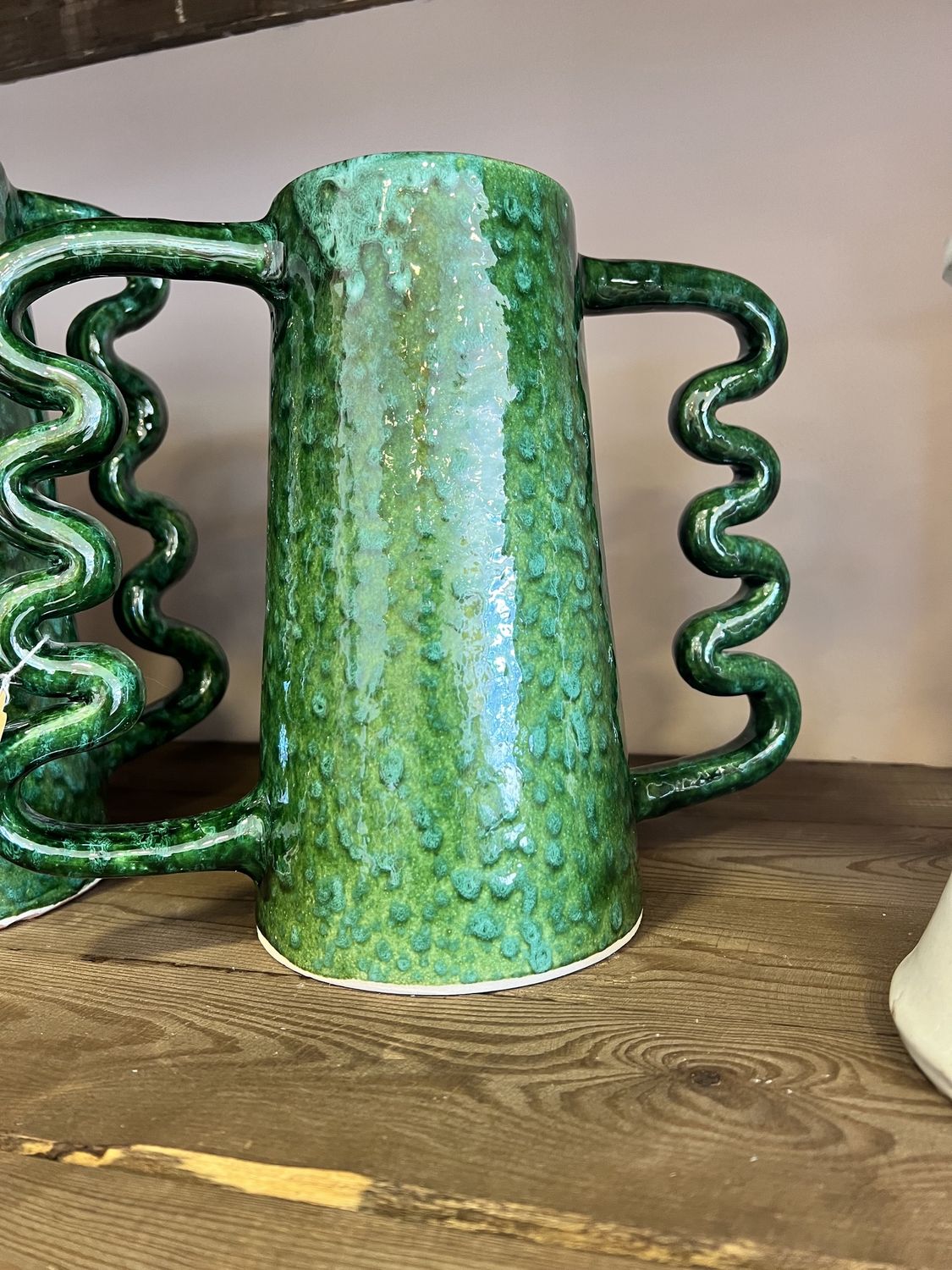 Wobbly Green Vase Small