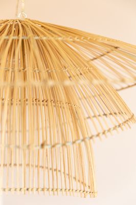 Hanging Natural Tiered Light Shade