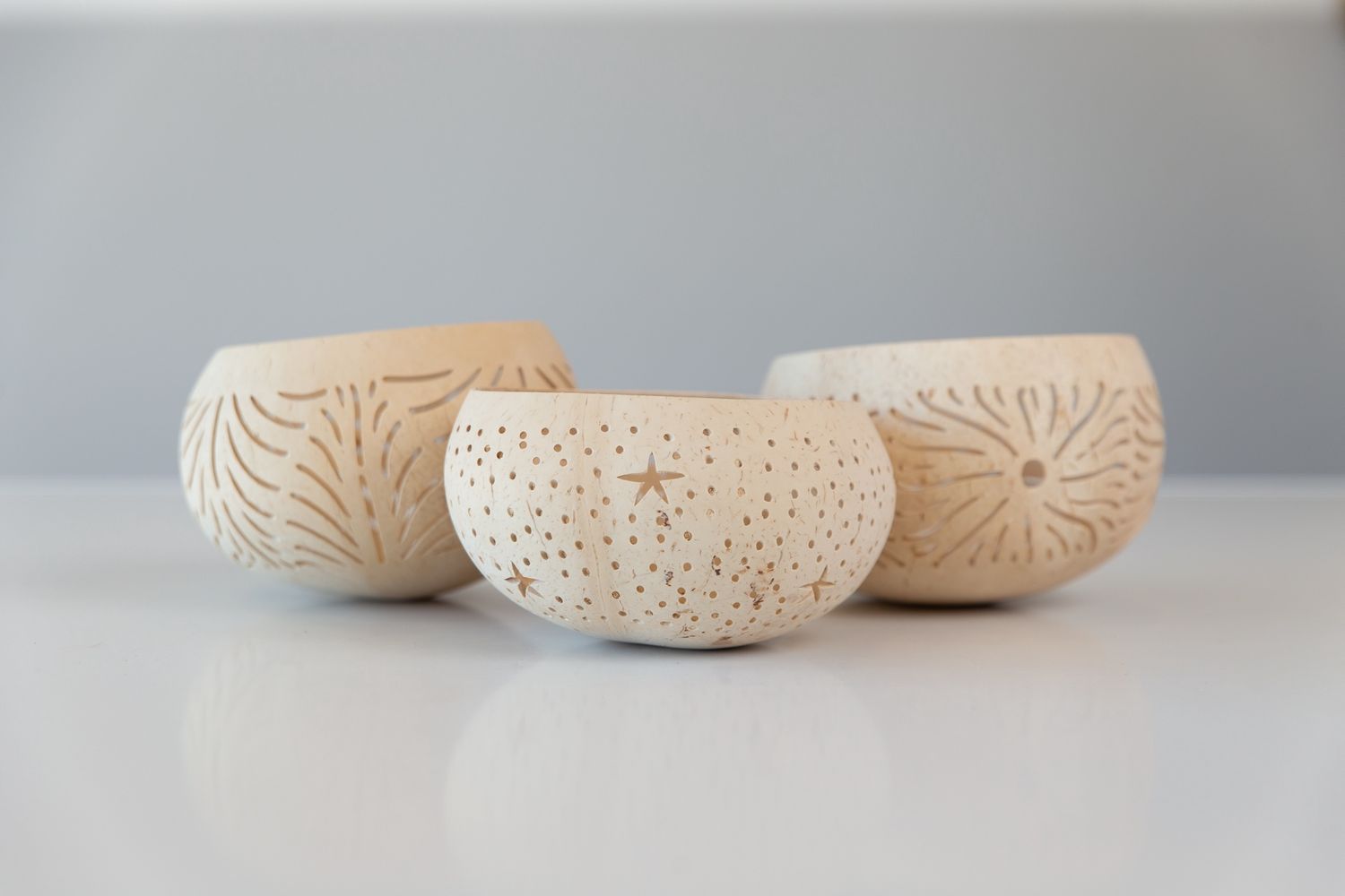 Bali Coconut Tealight Holder