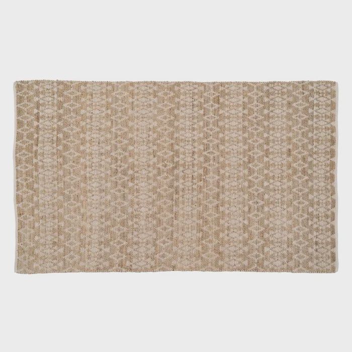 Vloerkleed naturel wit/jute 200x290