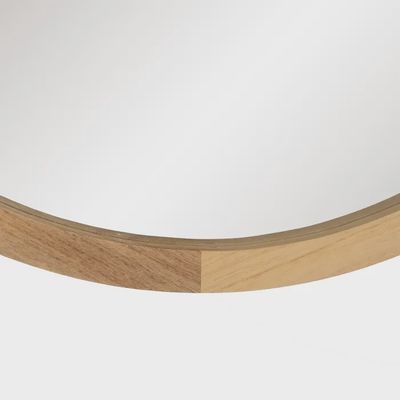 Spiegel Rond houten lijst (60 cm)