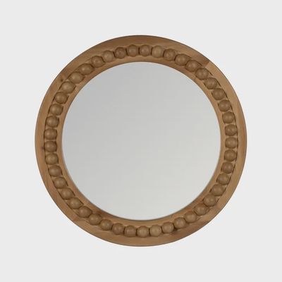 Spiegel Rond houten lijst bubbels (klein)