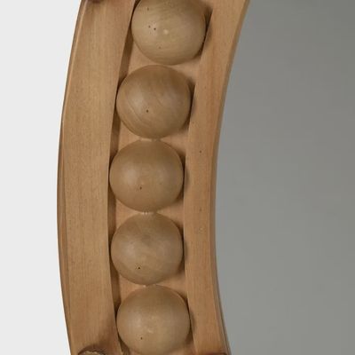 Spiegel Rond houten lijst bubbels (groot)