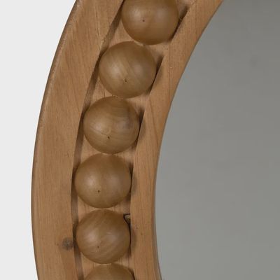 Spiegel Rond houten lijst bubbels (klein)