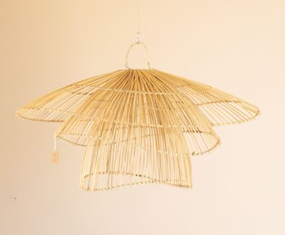 Hanging Natural Tiered Light Shade