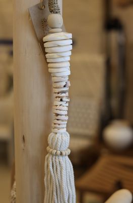 Shell and Cotton long tassel