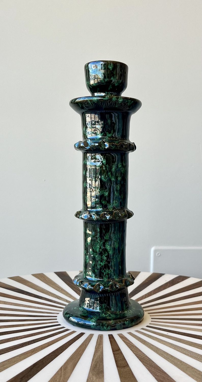 Green Candle Holder Large