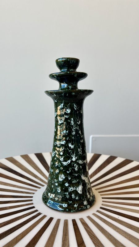 Green Candle Holder Medium