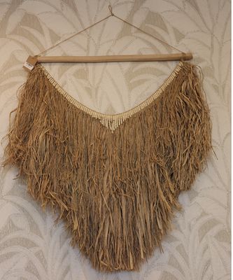 Natural Wall Decor raffia with Beads