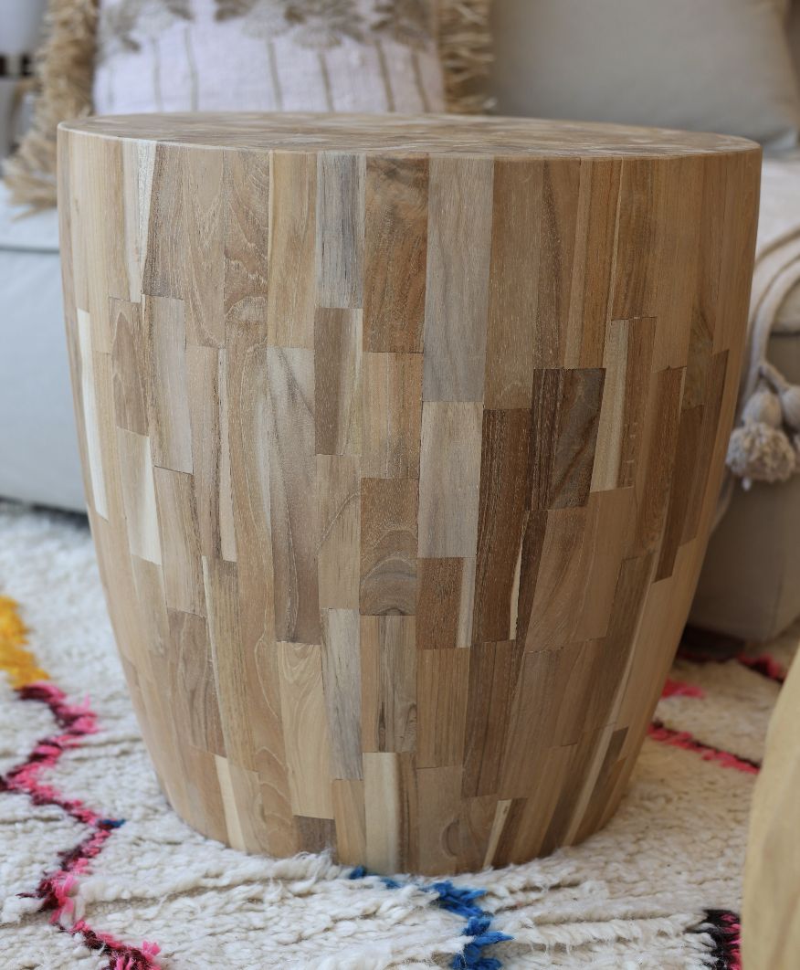 Industrial Round Side Table