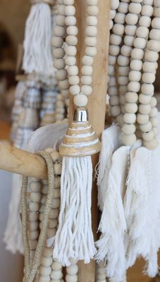 Natural Shell beads cotton rope
