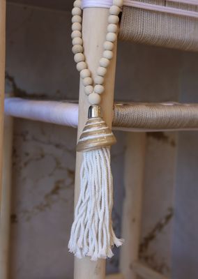 Natural Shell beads cotton rope