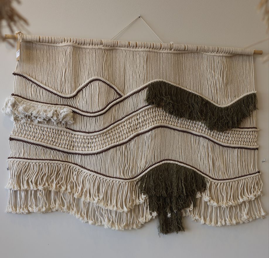Macrame Wall Hanging grey layers