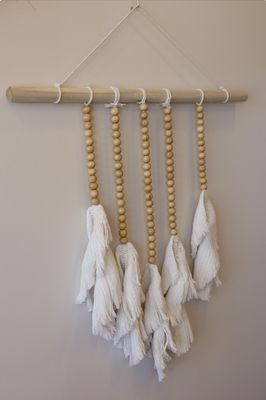 Macrame Wall Hanging 5 feathers