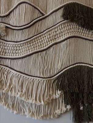 Macrame Wall Hanging grey layers