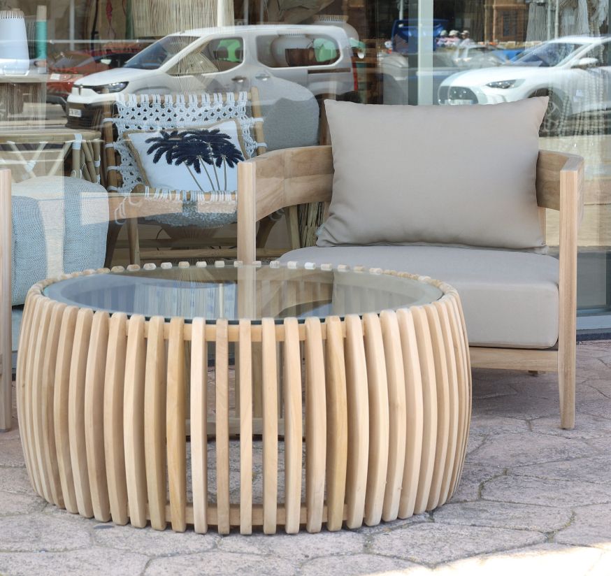 Amapola Teak Slat Coffee Table