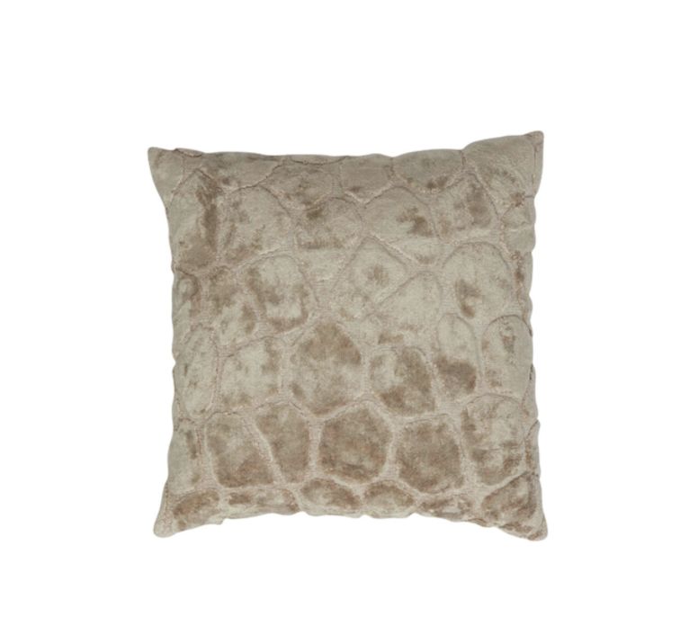 Beige Square Pillow
