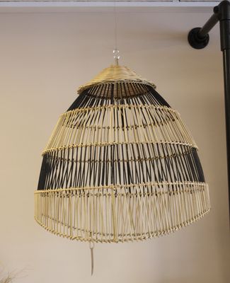 Hanglamp Shade zwart beige