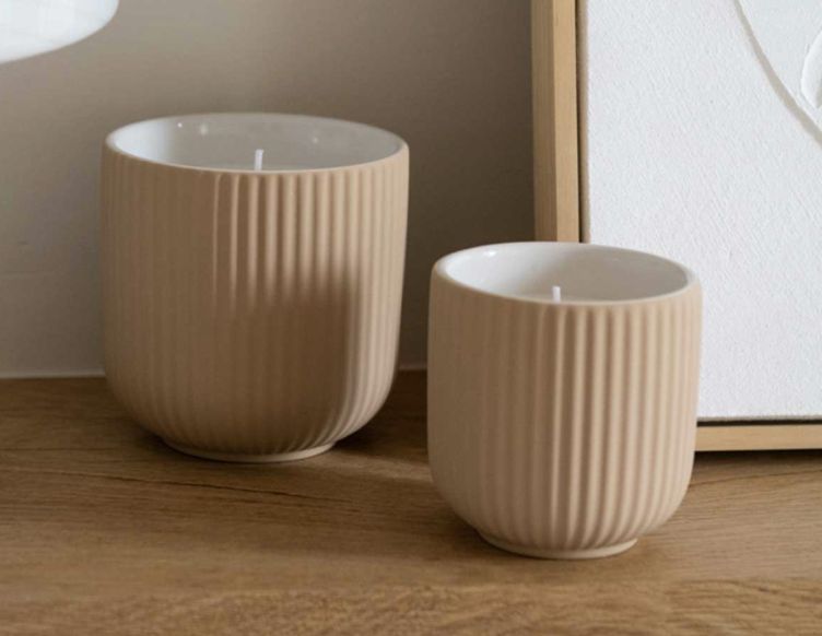vela ceramica Spring groot