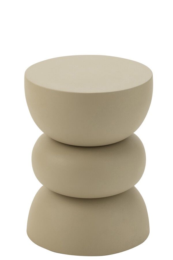 Bubble table Aluminium ivory