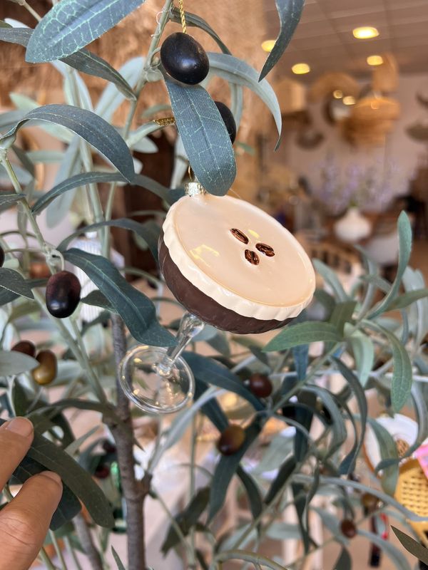 Espresso Martini Kerstornament
