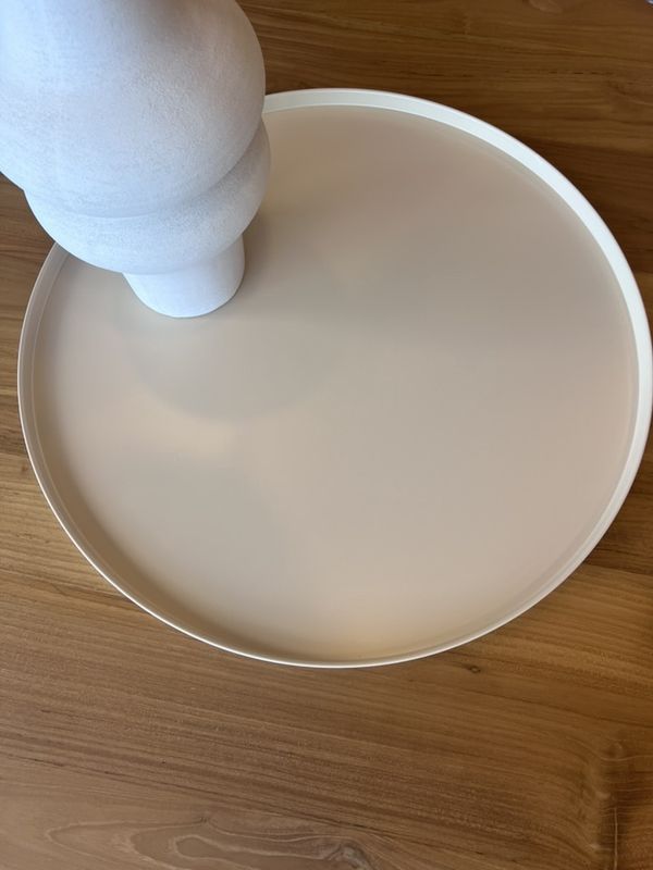 COASTER CREAM TRAY METAL 56cm