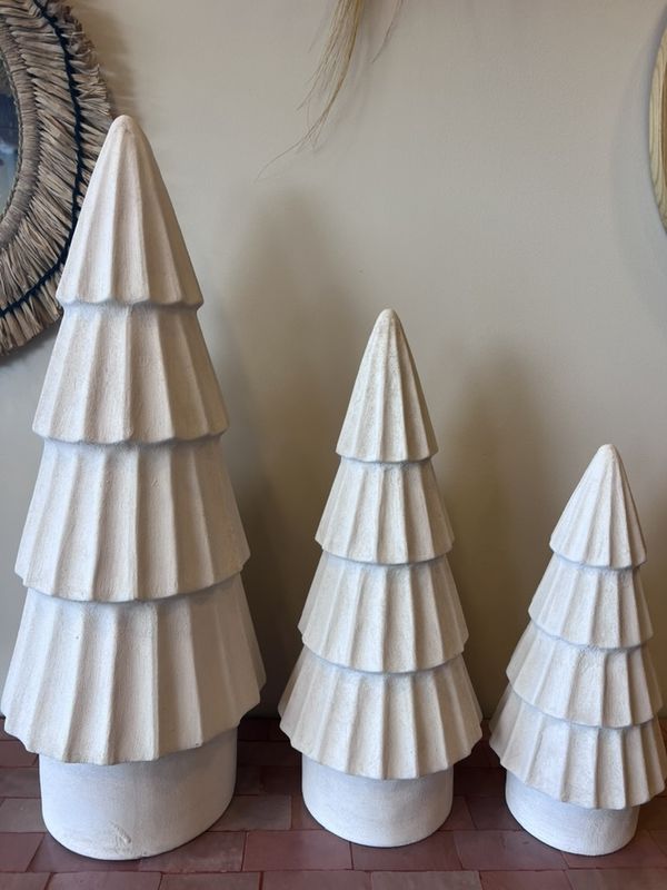 PORTO PINE TREE WHITE 28cm