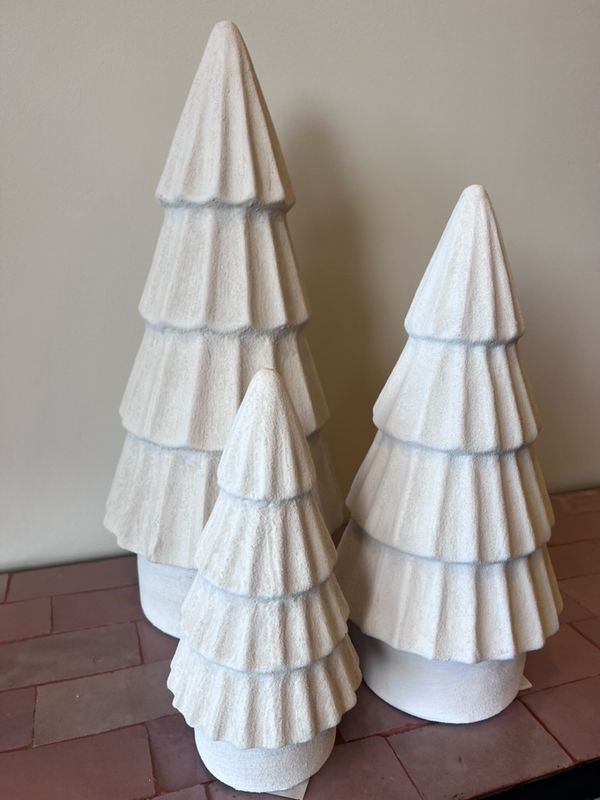 PORTO PINE TREE WHITE 28cm