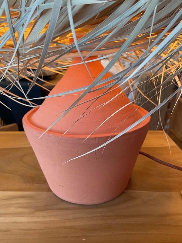 terracotta lamp