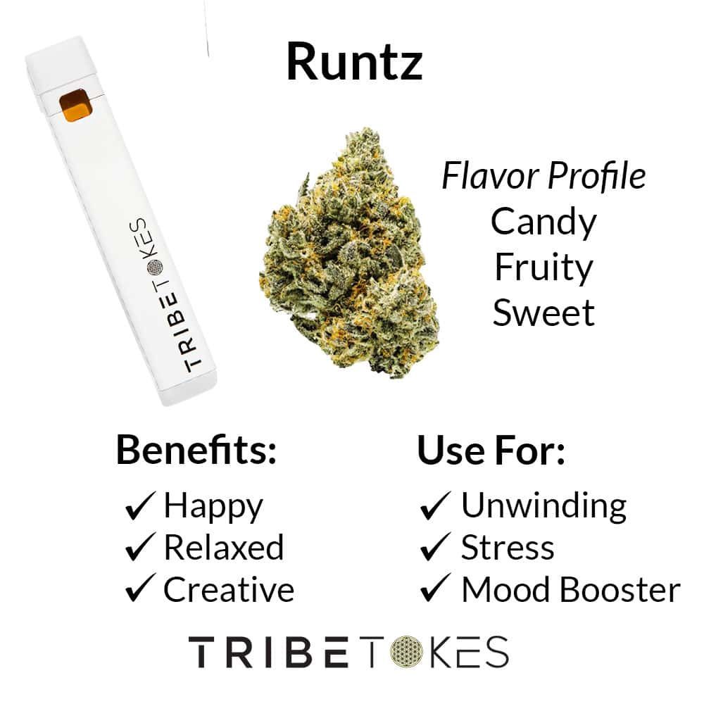 THCa Disposables, Flavor: Runtz - Hybrid