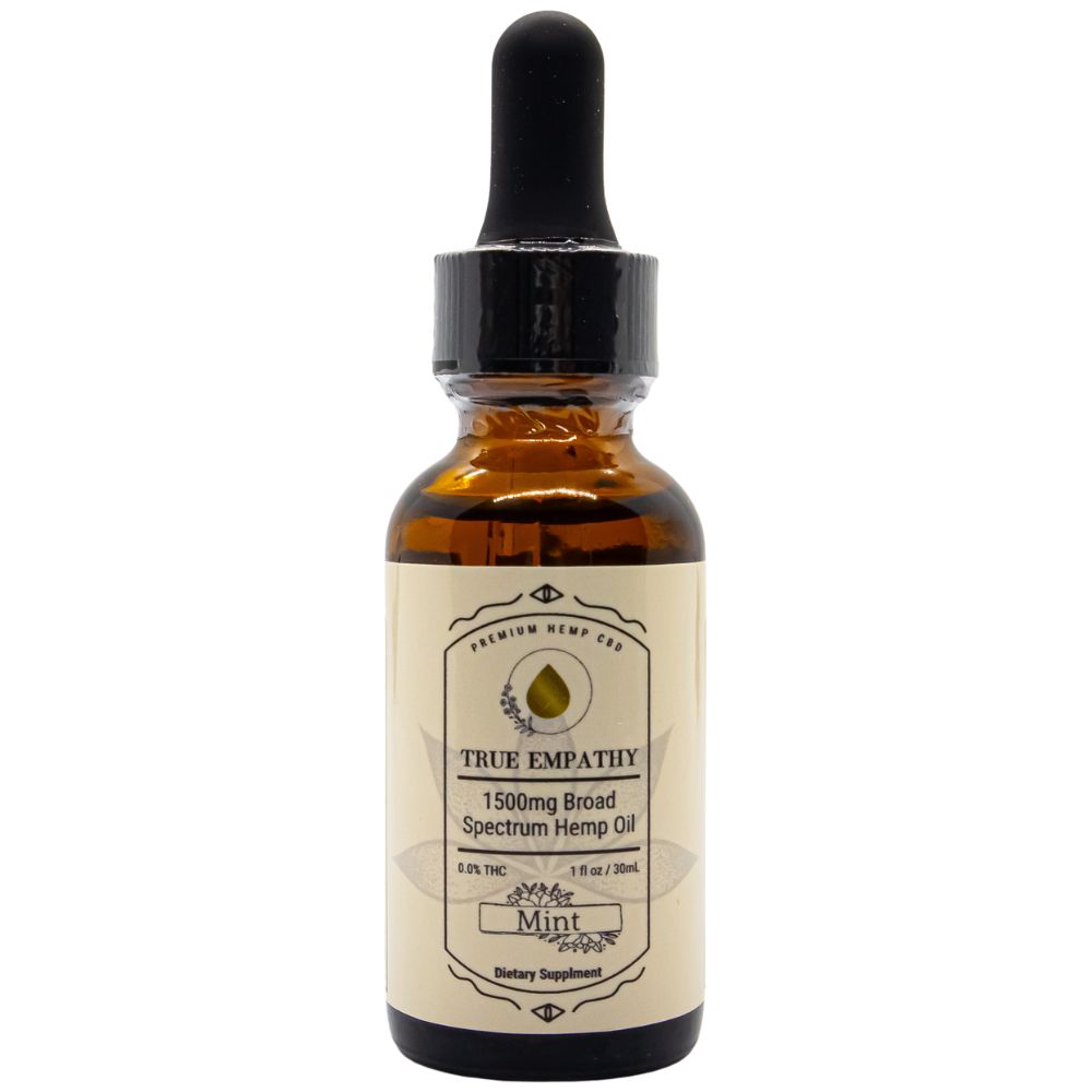 1500mg Broad Spectrum CBD Tinctures, Flavor: Mint - 1500mg