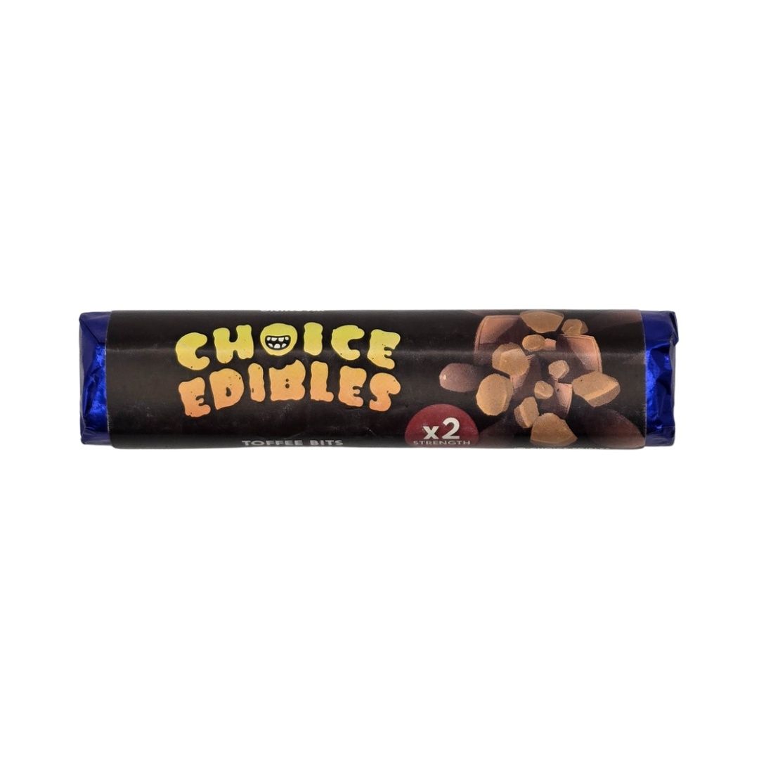 Choice 200mg chocolate bars, Flavor: Toffee bits